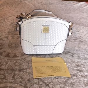 NWT Small white Dooney & Burke Shoulder Bag